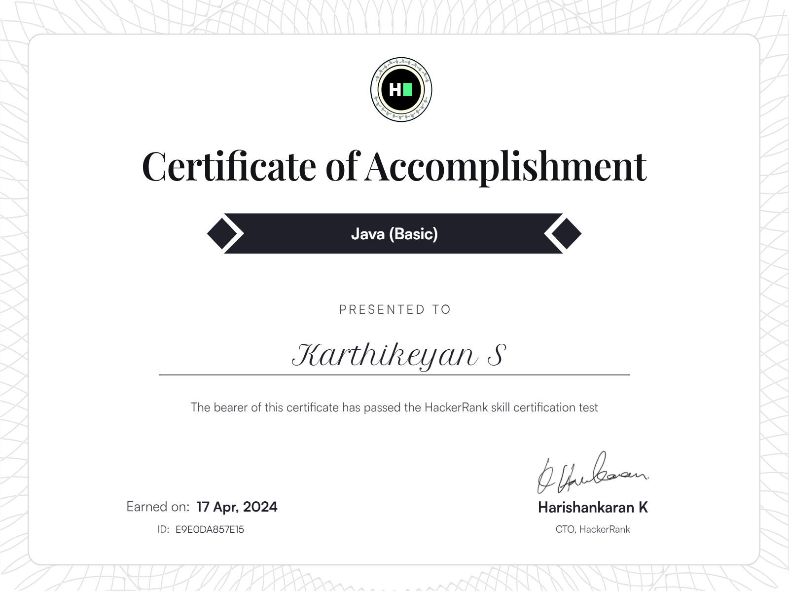 Java(Basic) Skill Test